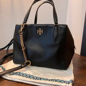 Tory Burch Kira pebbled leather satchel handbag